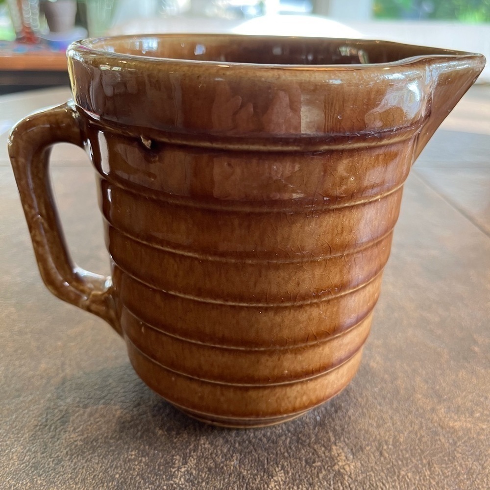 Primitive Little Brown Pitcher - Picture 2 of 9